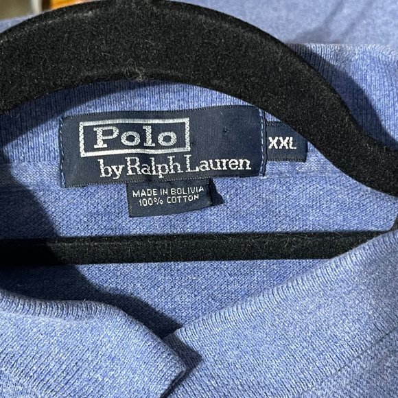 Polo by Ralph Lauren men's sz XXL blue short sleeve embroidered polo shirt FLAW - Picture 5 of 10